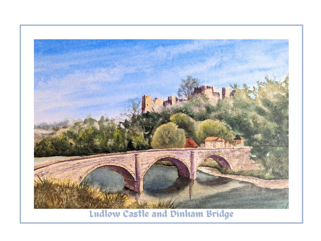 Set of fine art greeting cards featuring castle paintings by Marta Stolarska, printed on premium card