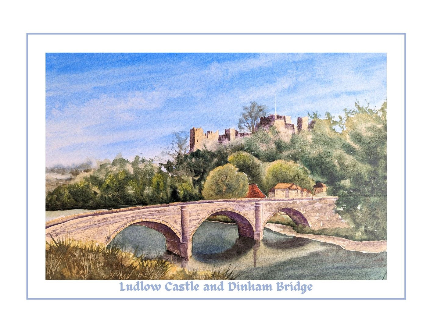 Set of fine art greeting cards featuring castle paintings by Marta Stolarska, printed on premium card