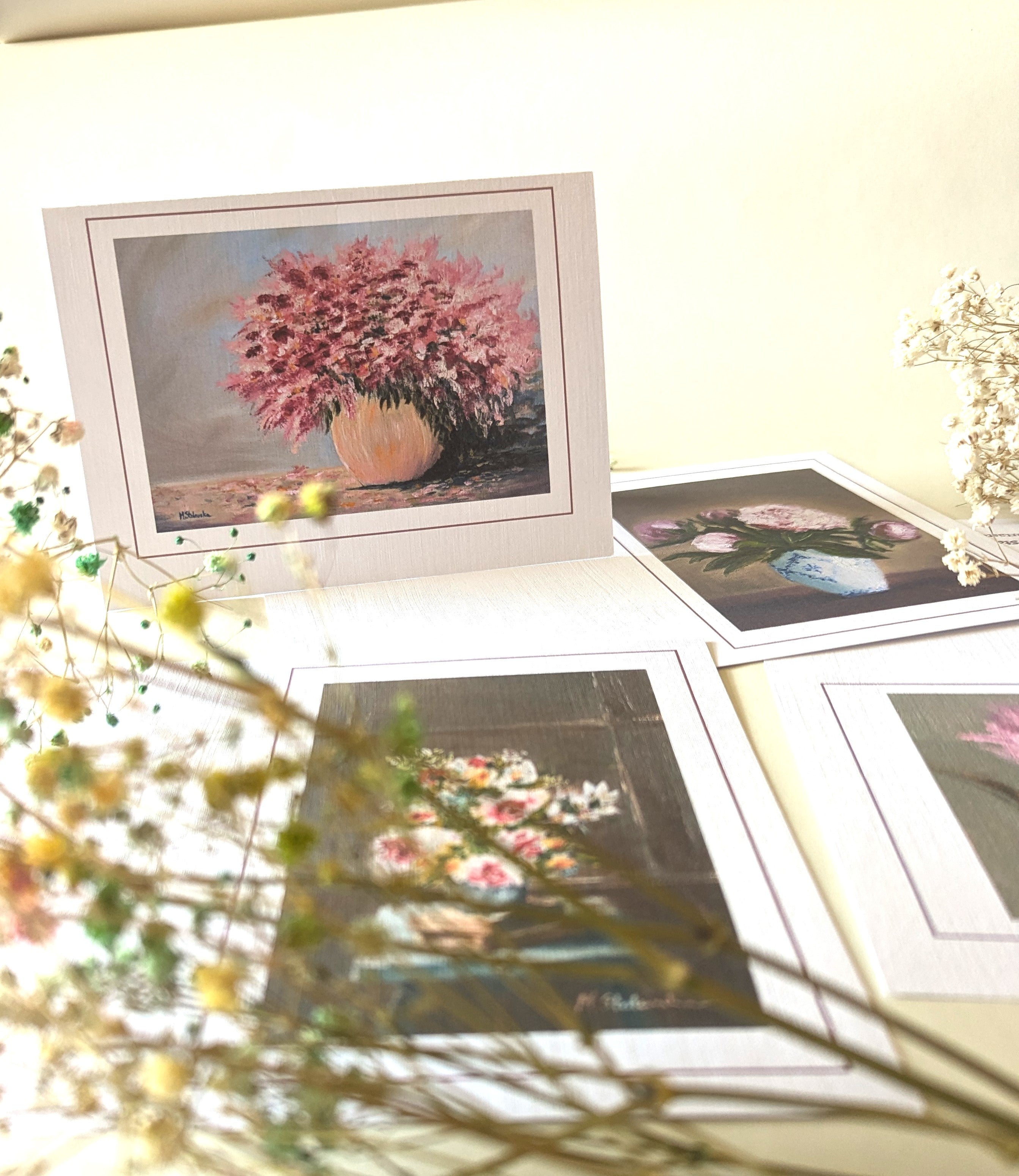 The Best of Summer Florals - Fine Art Greeting Cards - Set of 4