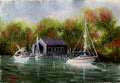 Boats in the sun
