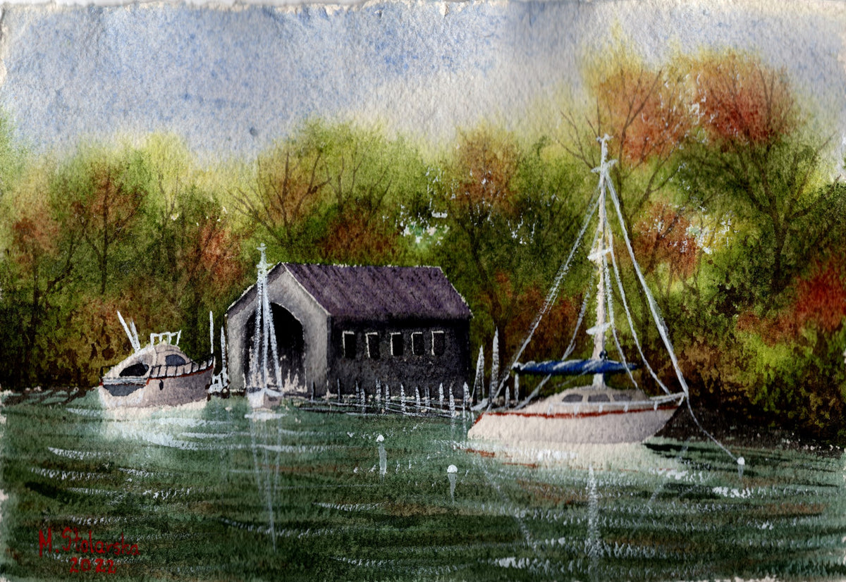 Boats in the sun