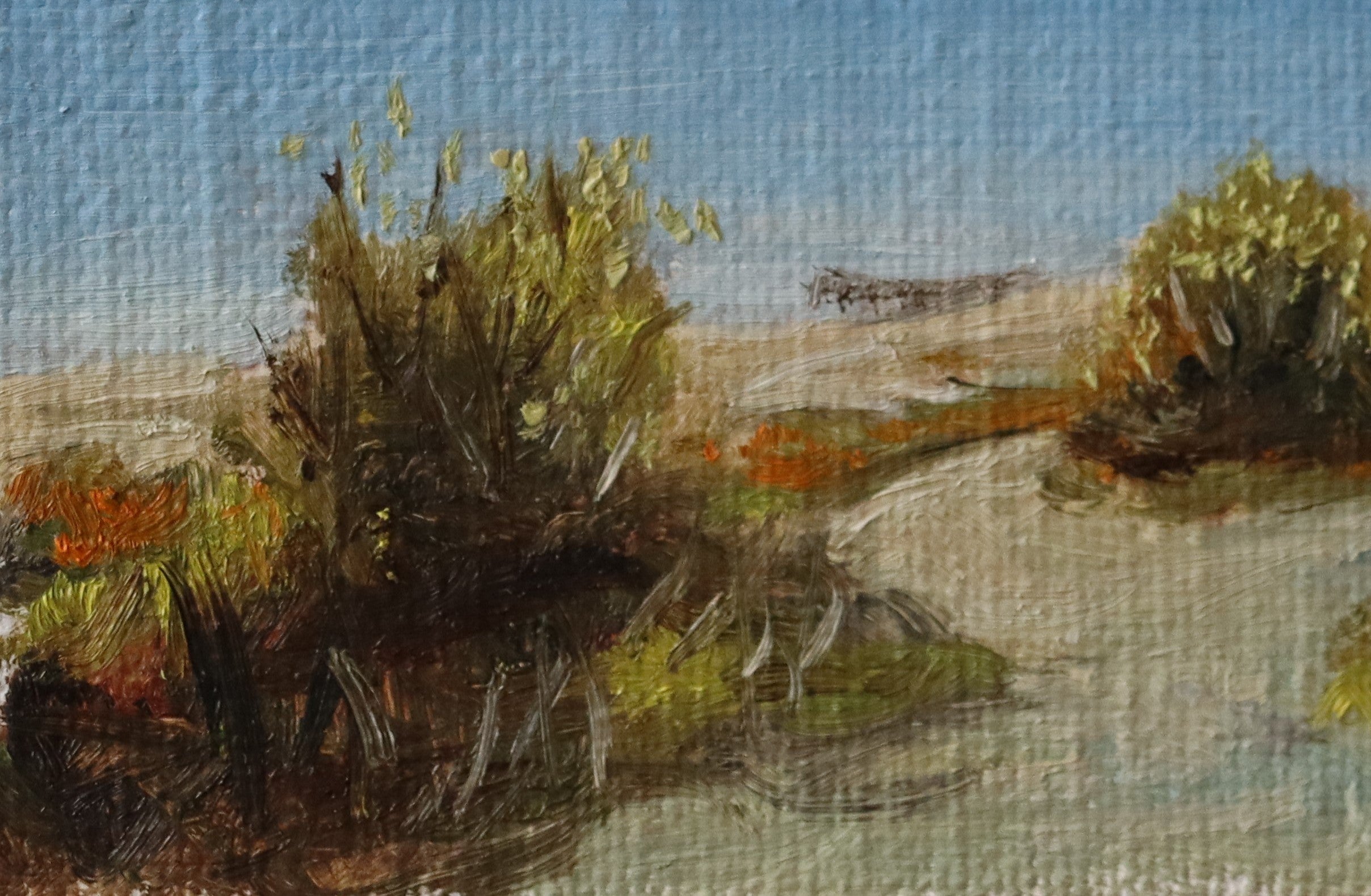Original oil painting of Corton Sands Suffolk beach, coastal landscape by a local artist  Marta Stolarska Fine Art