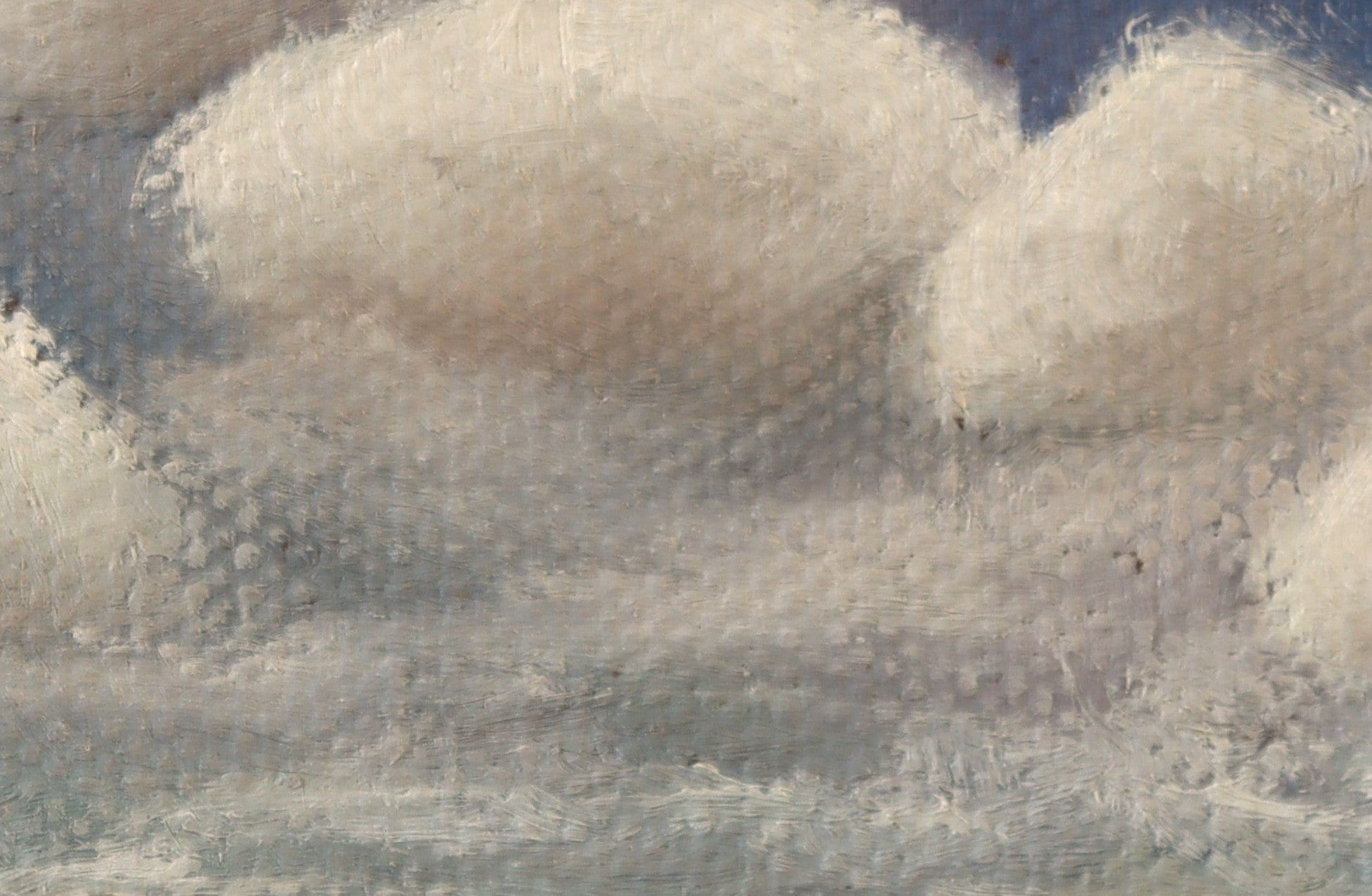 Abstract art with soft, blended colors on a textured surface