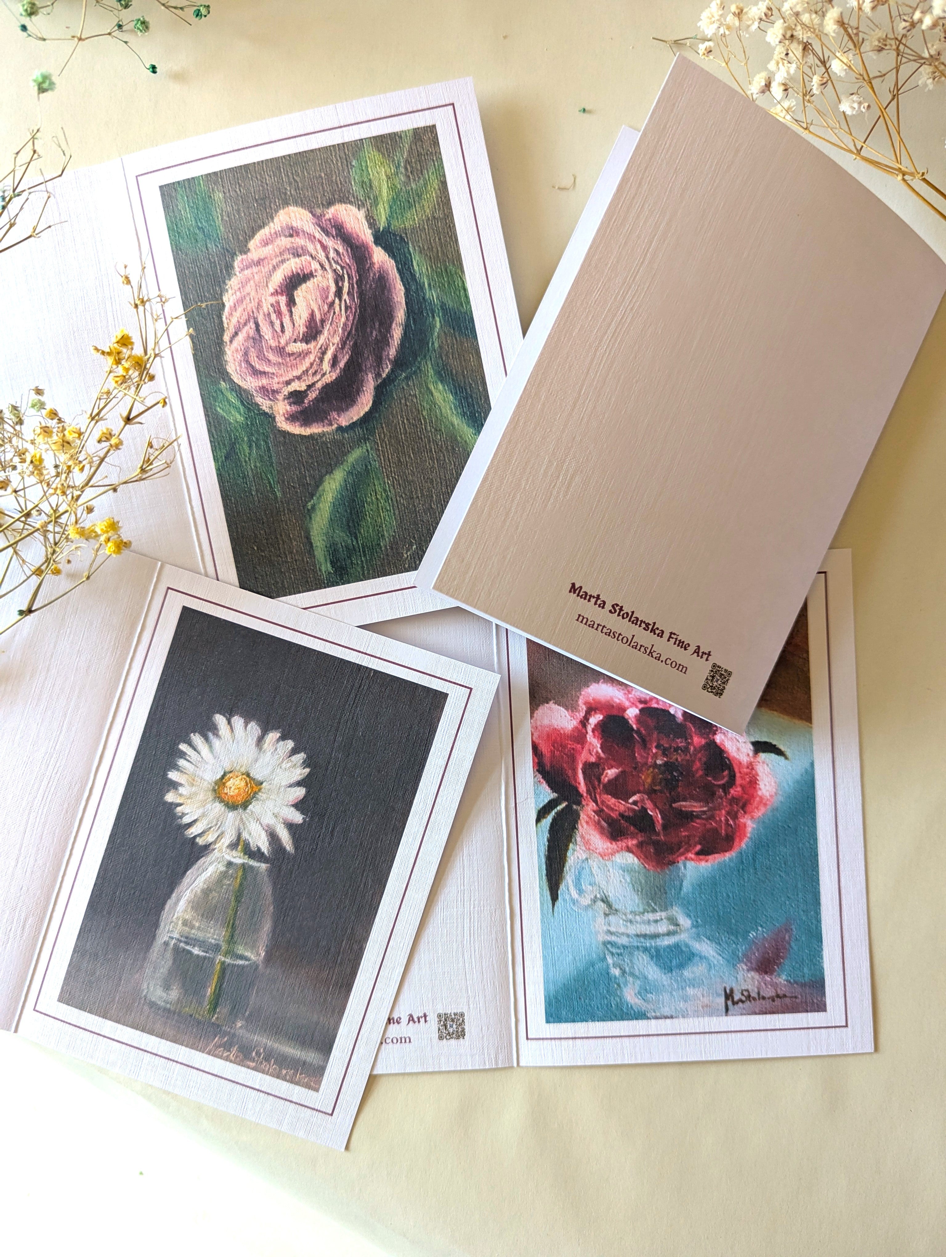 The Cottage Garden - Fine Art Greeting Cards - Set of 4
