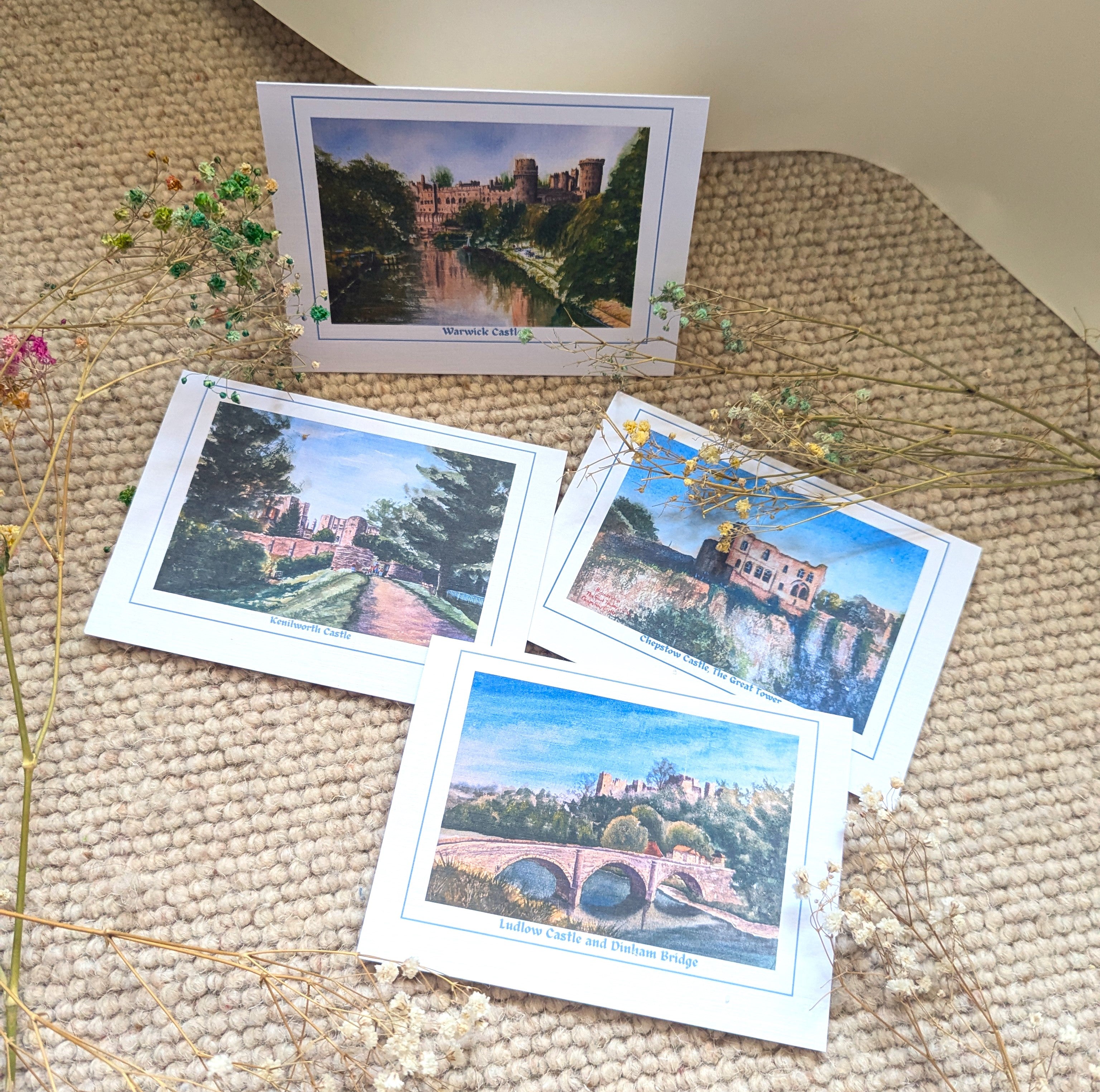 Best of British Castles - Fine Art Greeting Cards - Set 1