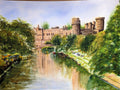 Warwick Castle - limited edition A3 fine art print by Marta Stolarska, based on original watercolour, 312gsm archival matt cotton paper, edition of 50, hand signed and numbered