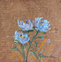 Original oil painting of wildflowers, loose impressionistic floral still life by Marta Stolarska Fine Art